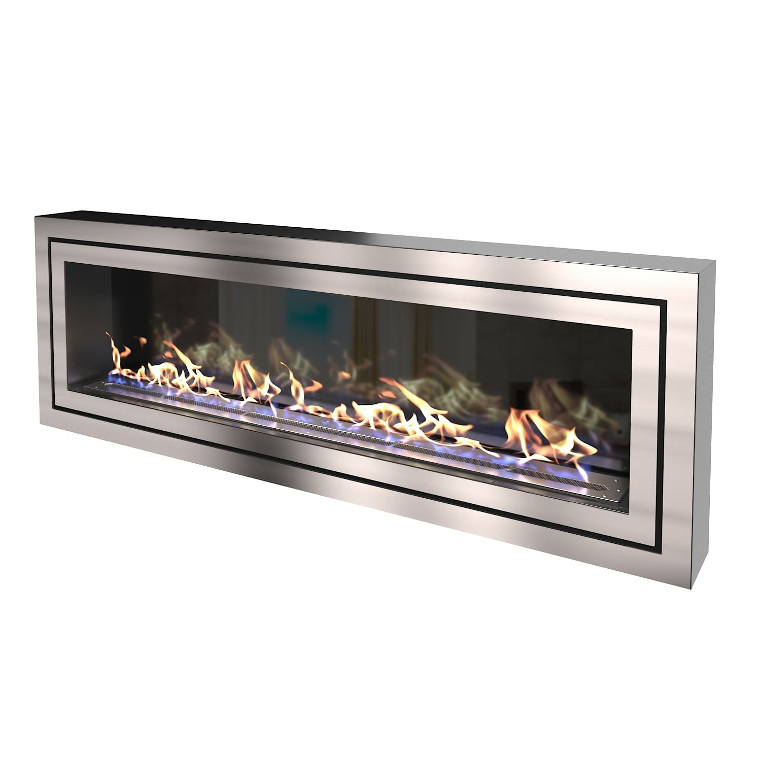 Биокамин "Русский огонь" Стенли 1500N настенный с декоративным стеклом (стемалитом) по цене 63 650 руб.