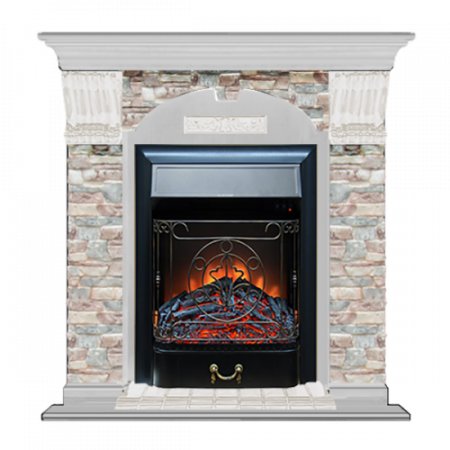 Арочный Грот цветной (беленый дуб)+Majestic Black Арочный Грот цветной (беленый дуб)+Majestic Black