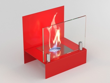 Настольный биокамин Lux Fire "Афиша" S (красный) по цене 8 228 руб.