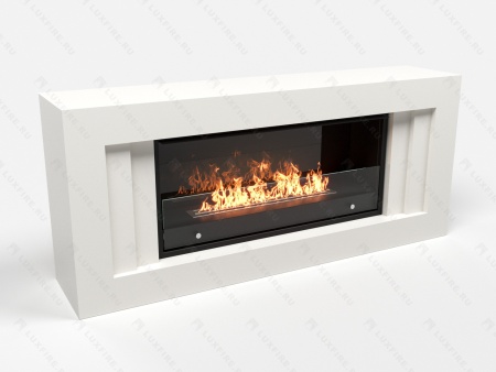 Биокамин Lux Fire с порталом Гринго 42, белый по цене 111 177 руб.