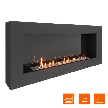 Биокамин SteelHeat WALL GRAND 1500 черный, стемалит Биокамин SteelHeat WALL GRAND 1500 черный, стемалит по цене 73 920 руб.